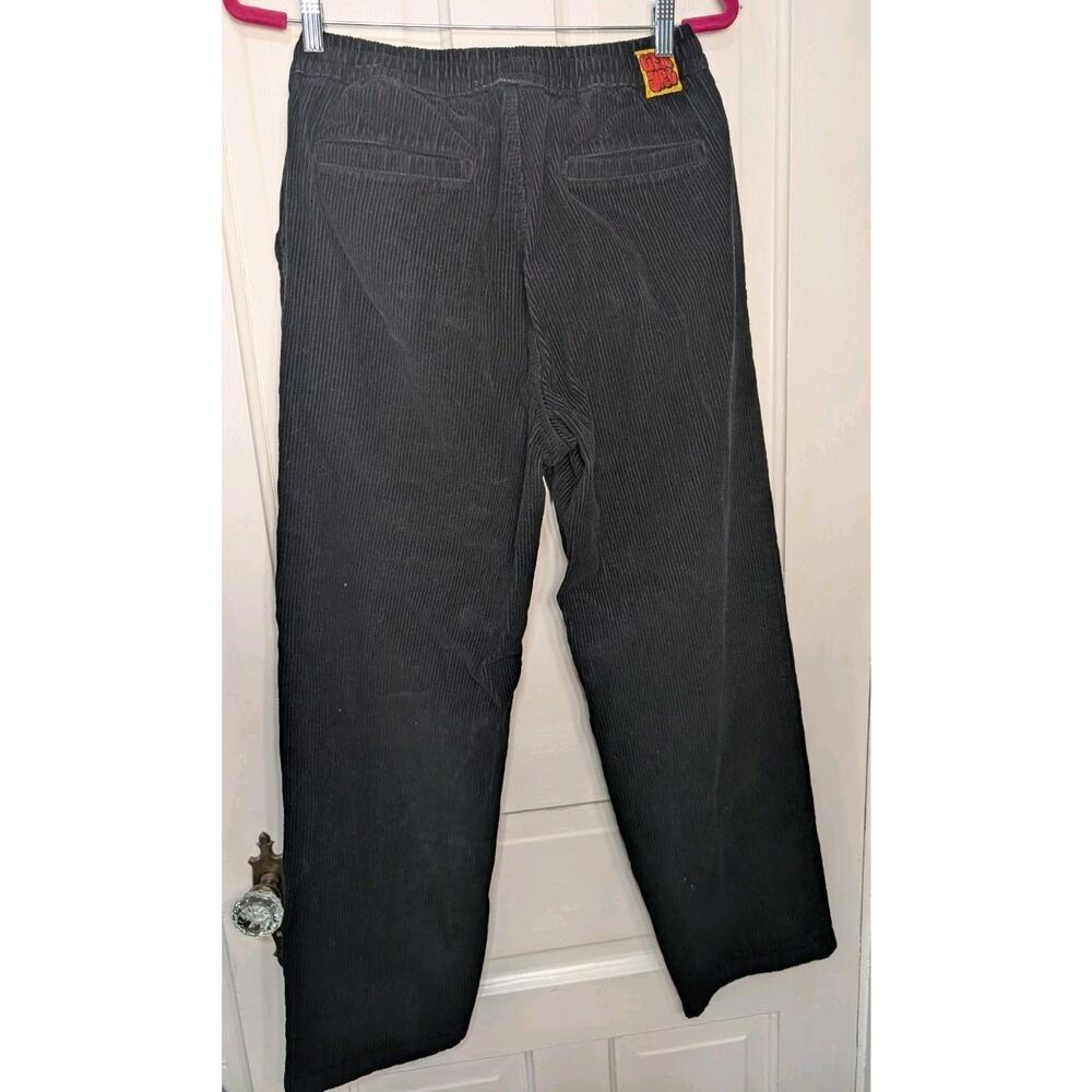 Empyre Black Corduroy Relax Wide Skater Pants Women's Small Y2K Inspired (882) - Picture 4 of 5
